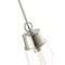 Z-Lite Wentworth 1 Light Pendant, Brushed Nickel & Clear 2300P8-BN - alternate 5